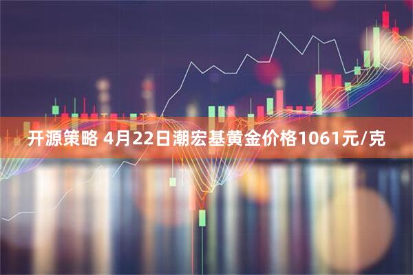 开源策略 4月22日潮宏基黄金价格1061元/克